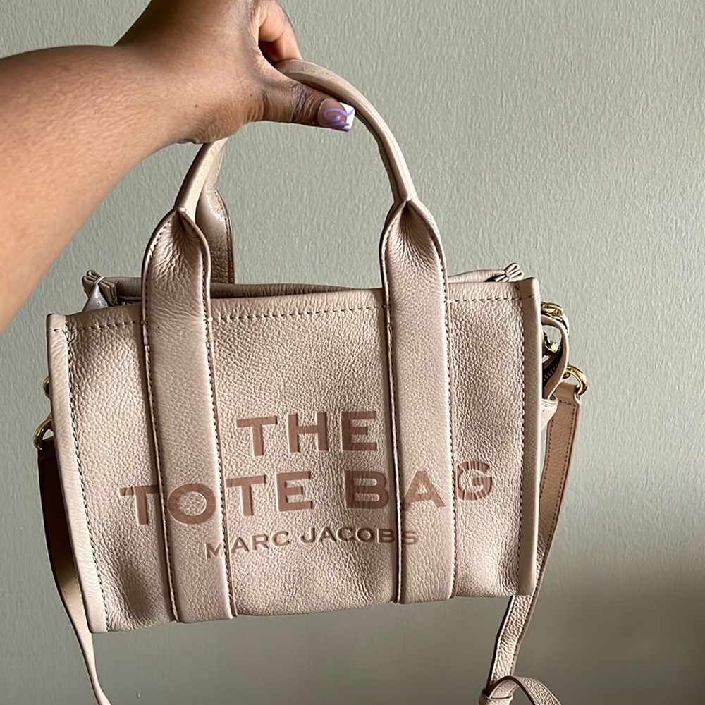 Marc Jacobs Small Leather Rose Tote Bag